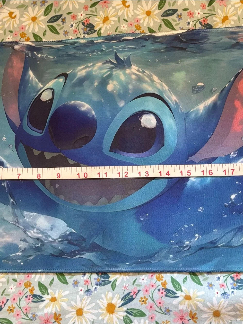Stitch desk mouse and keyboard pad.